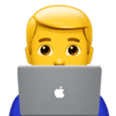 Man technologist emoji